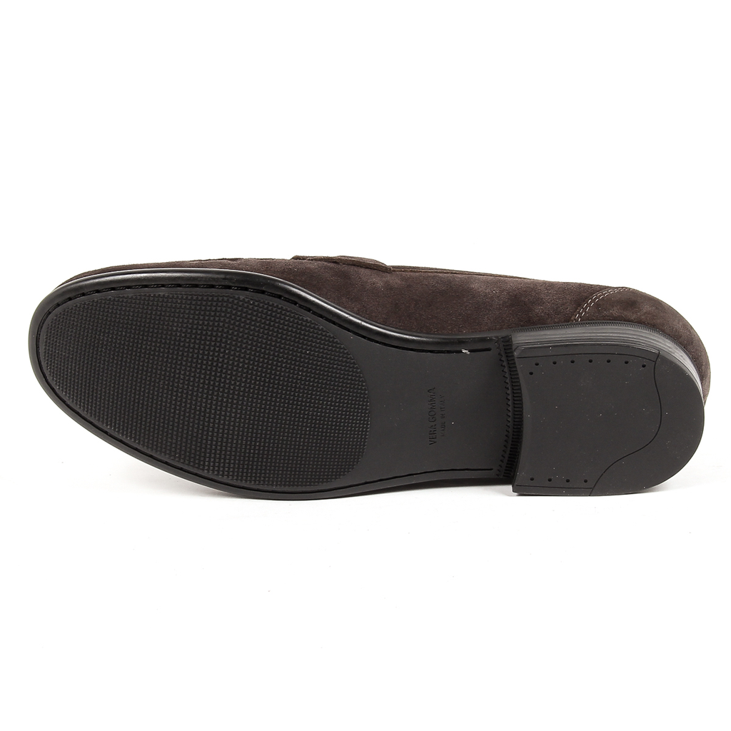 Mocasines V 1969 Italia para hombre, color marrón, LEONARDO