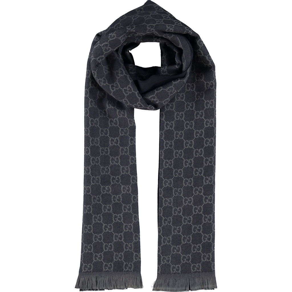 Bufanda Gucci para hombre 33x180 negra