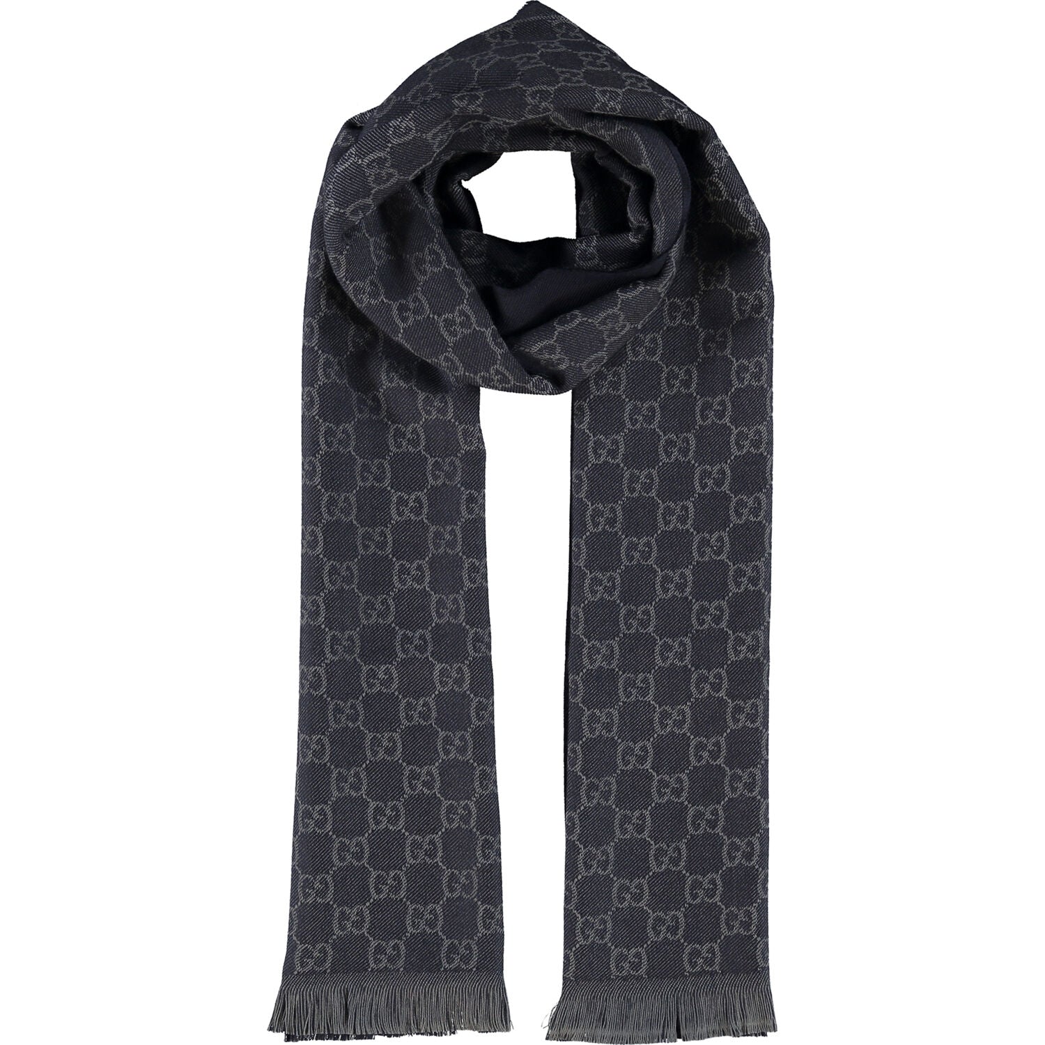 Bufanda Gucci para hombre 33x180 negra