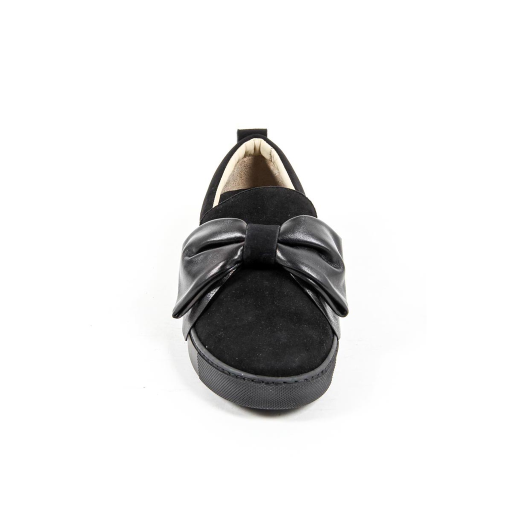 V 1969 Italia Zapatillas sin cordones para mujer 302076 CAMOSCIO NERO/NAPPA NERO