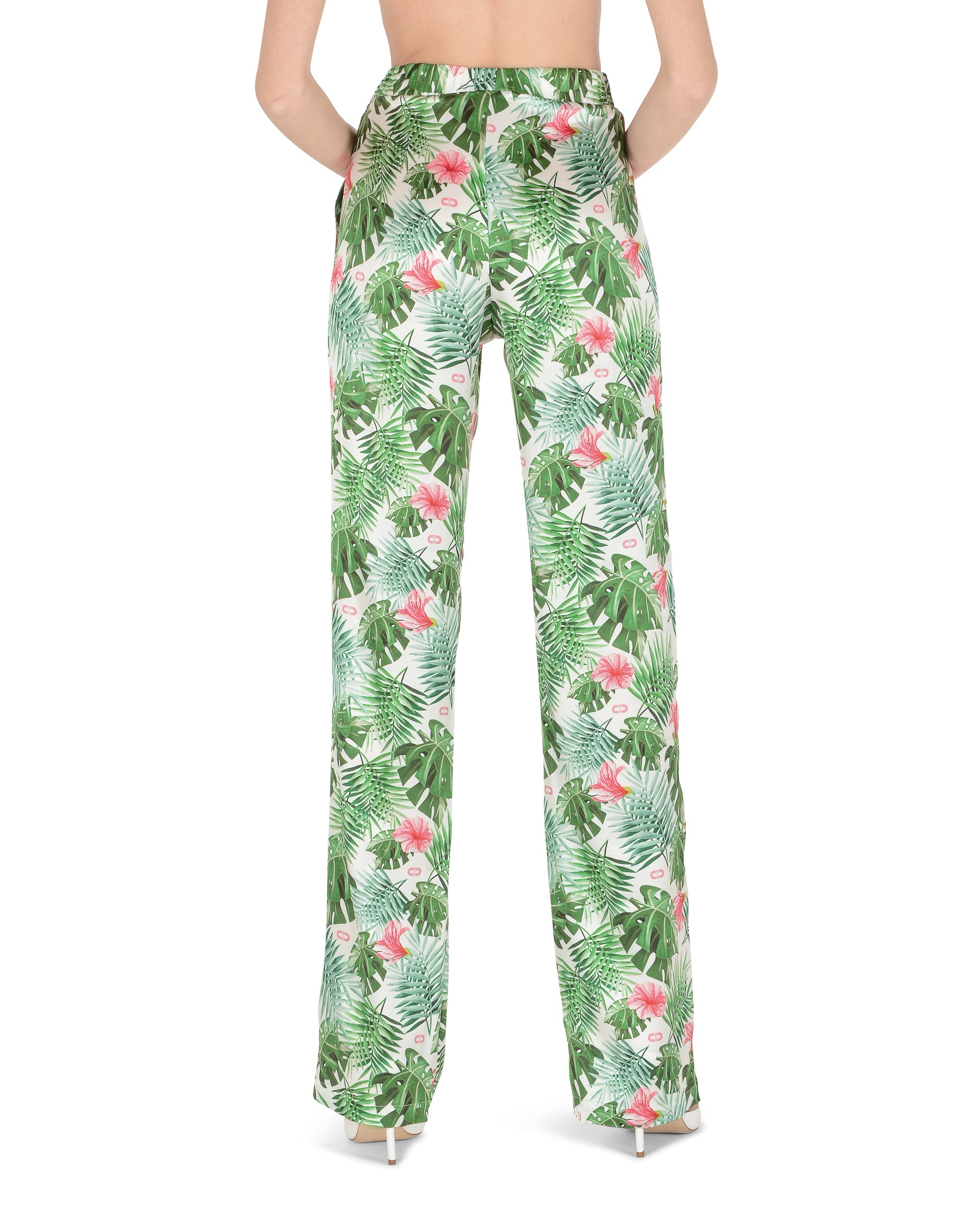 Pijama con estampado de palmeras