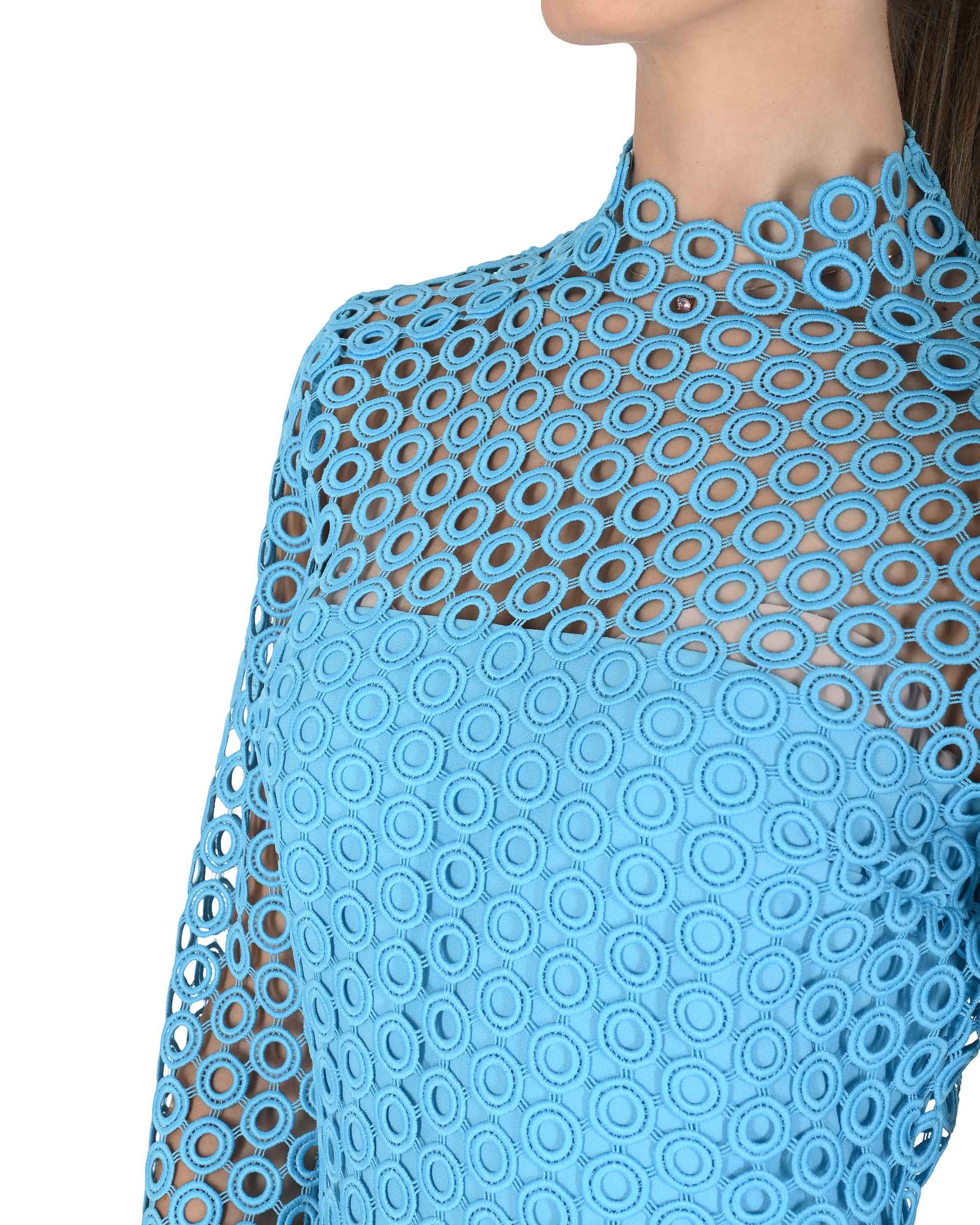 Vestido de mujer David Koma AW24DK13DA TURQUESA 504