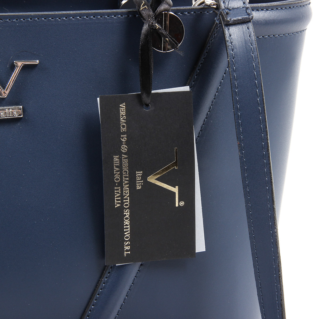 Bolso de mano para mujer V 1969 Italia V008-S RUGA BLU