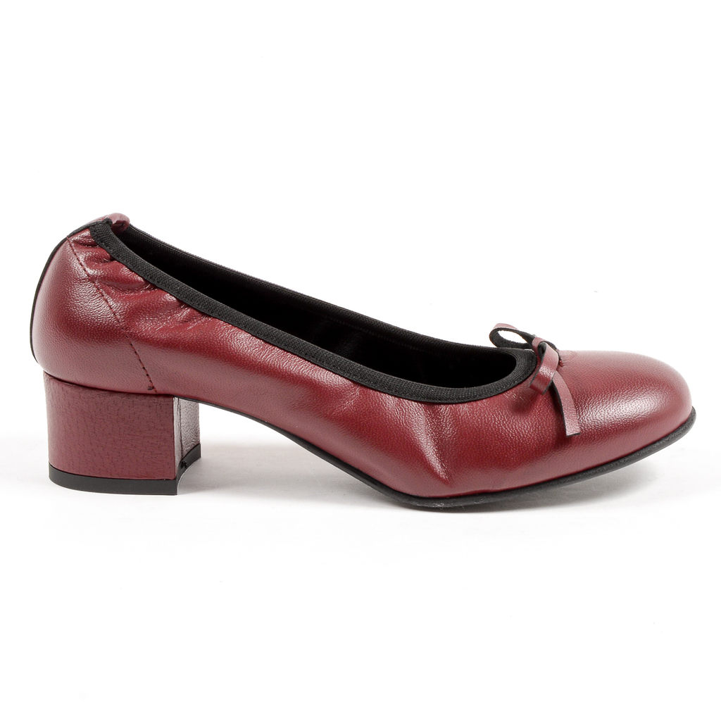 Andrew Charles Womens Ballerina Bordeaux NICKI