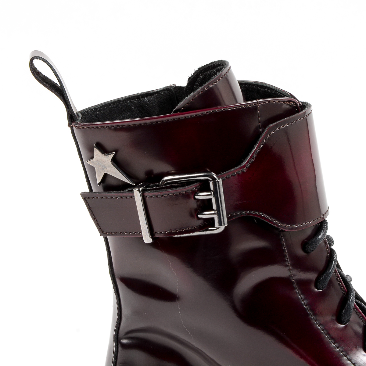 Andrew Charles Womens Short Boot Bordeaux ASHLEE