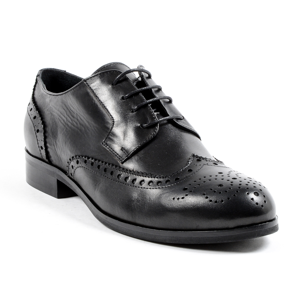 V 1969 Italia Zapato Brogue para Mujer Negro SULLY