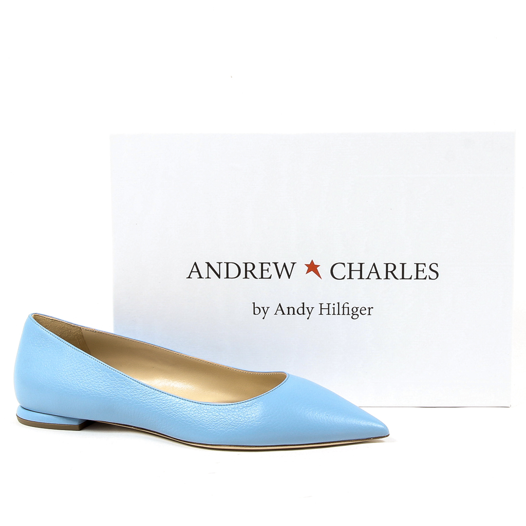 Andrew Charles Womens Ballerina Light Blue SONIA