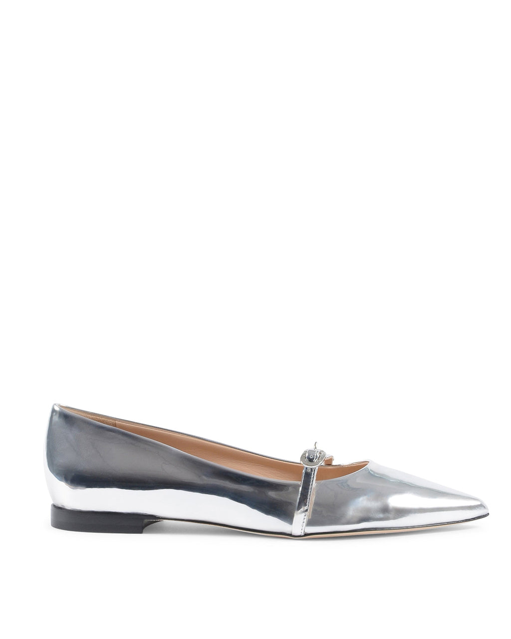 Mary Janes con espejo de roca - Plateadas