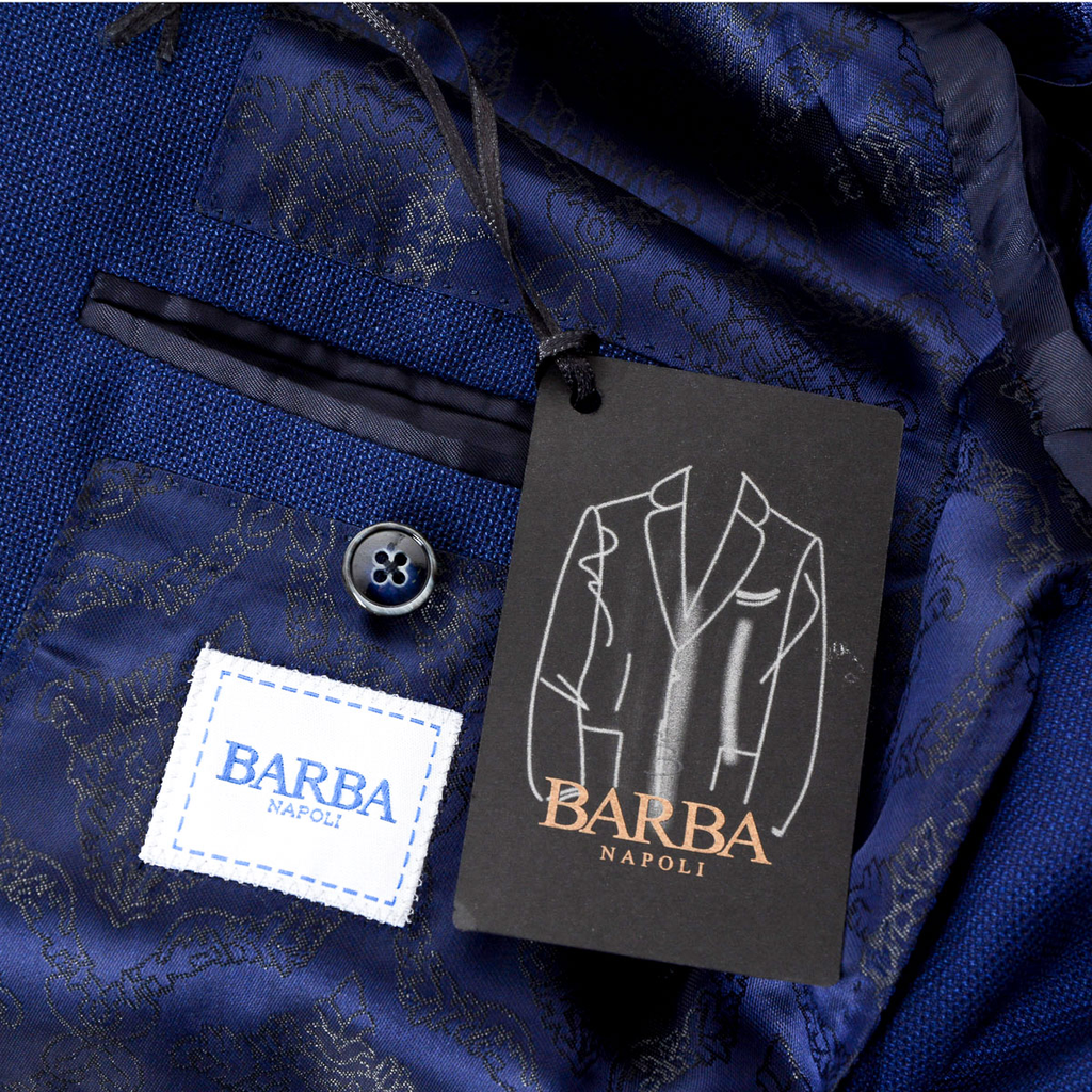 Chaqueta Barba Napoli para hombre de manga larga azul