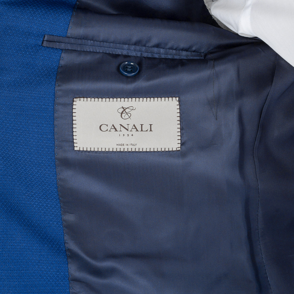 Canali Mens Suit Long Sleeves Blue