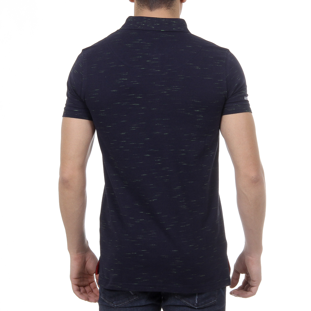 Andrew Charles Mens Polo Short Sleeves Dark Blue RYAN