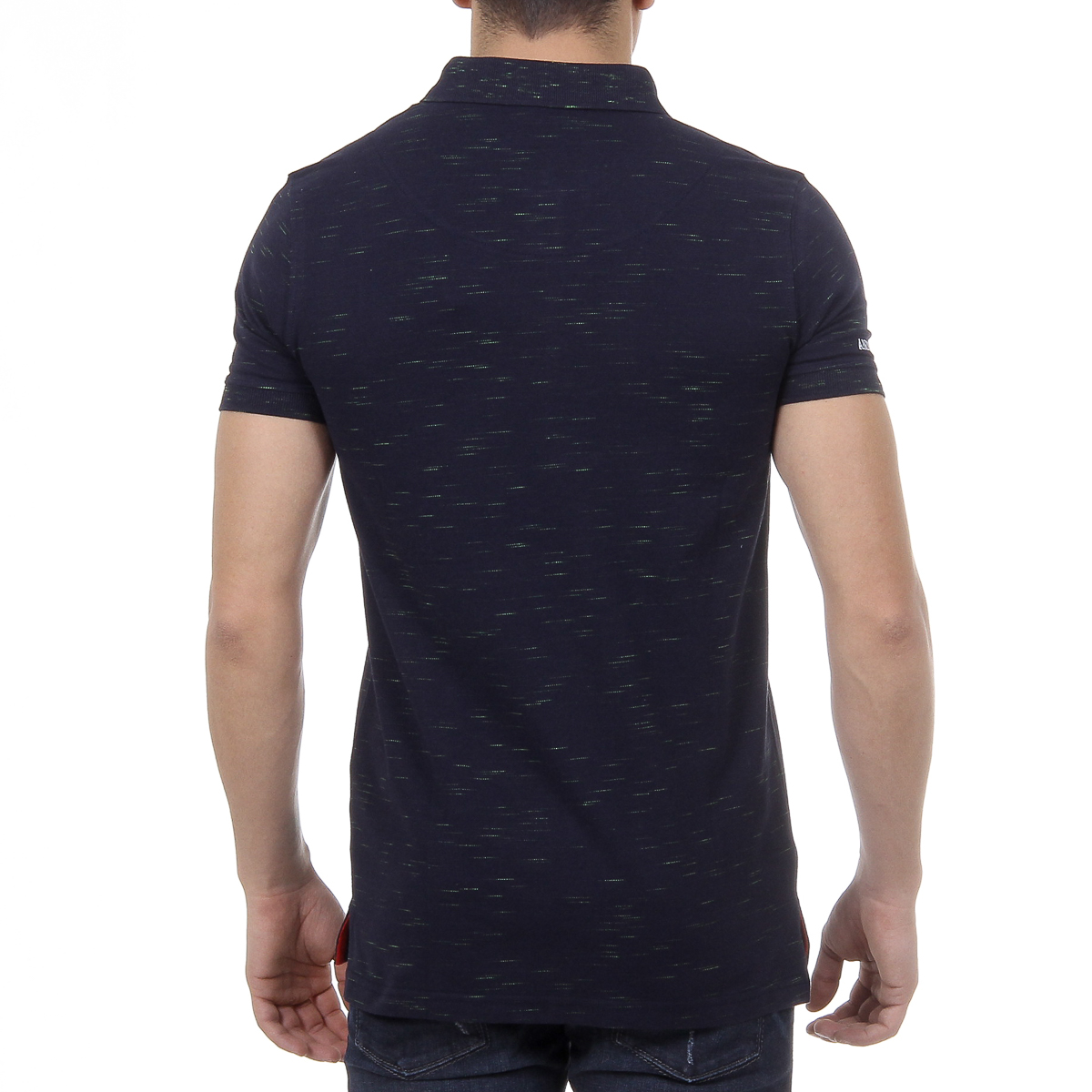 Andrew Charles Mens Polo Short Sleeves Dark Blue RYAN
