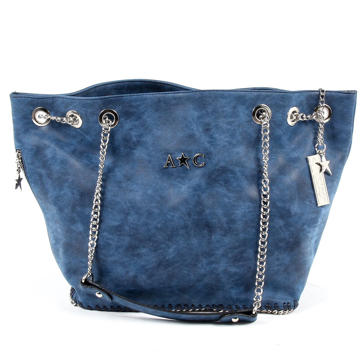 Bolso de mano para mujer Andrew Charles azul oscuro KIARA