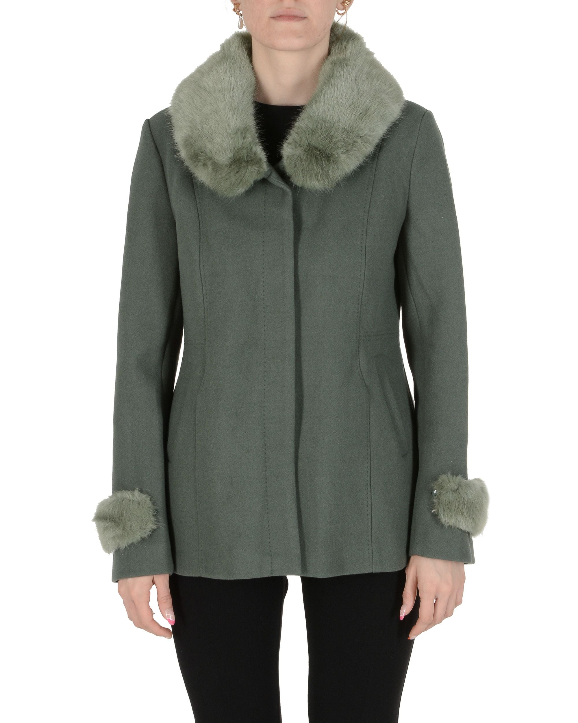 19V69 Italia Abrigo de mujer Verde INO GREEN