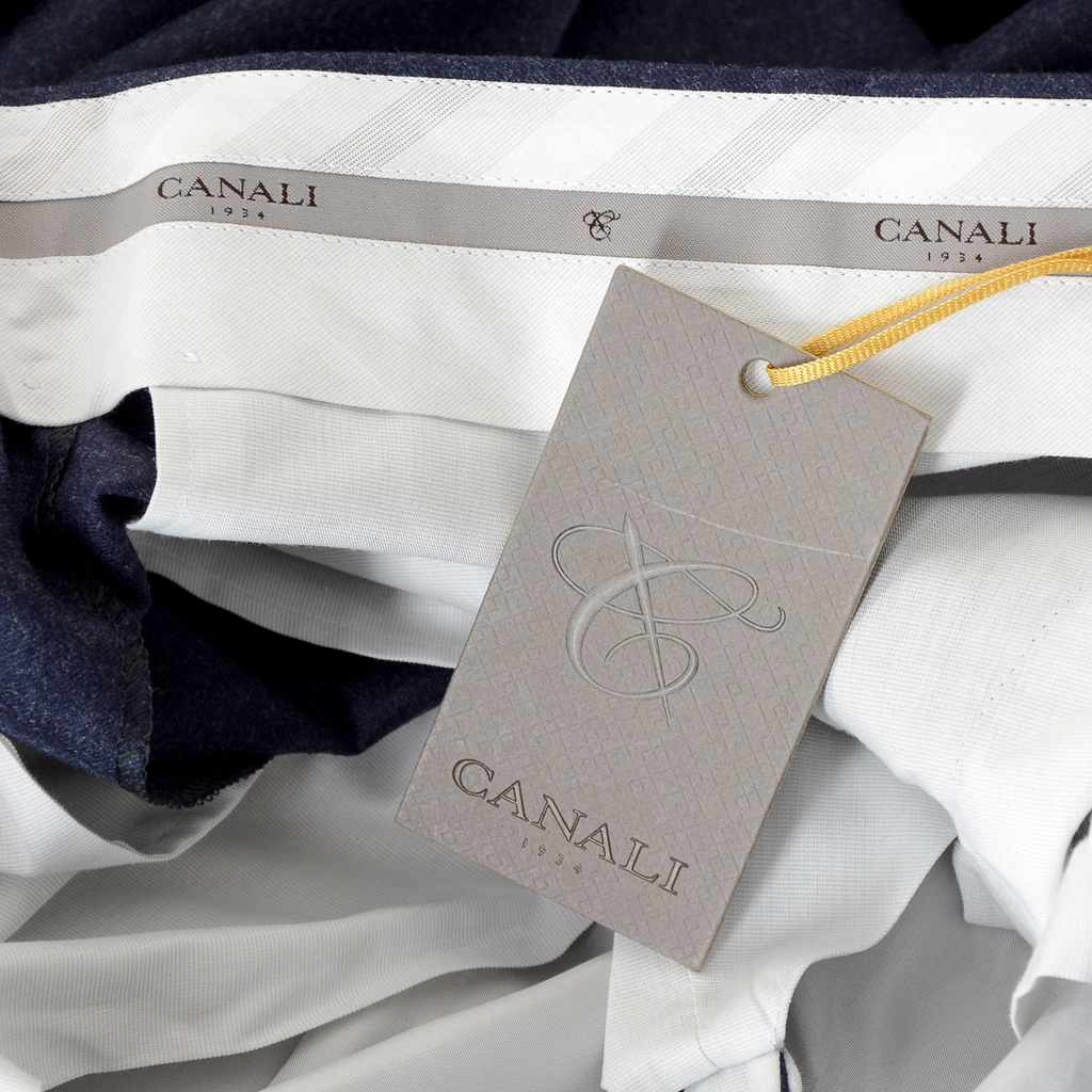 Canali Mens Pants Blue