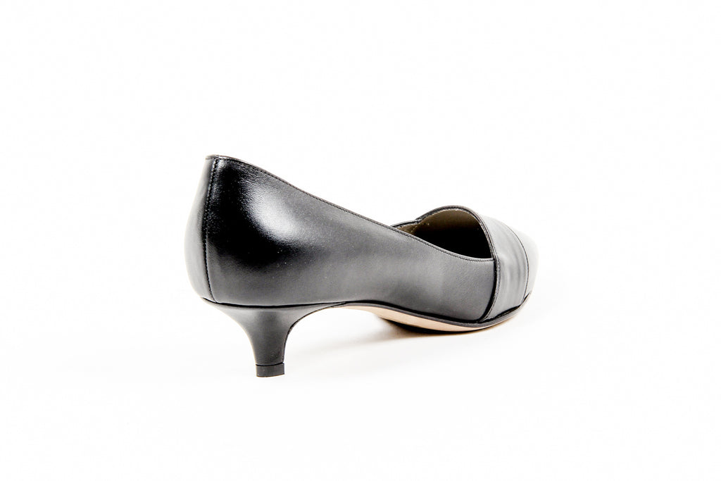 Kiton - Zapatos de salón abiertos para mujer D39809 VIP NERO