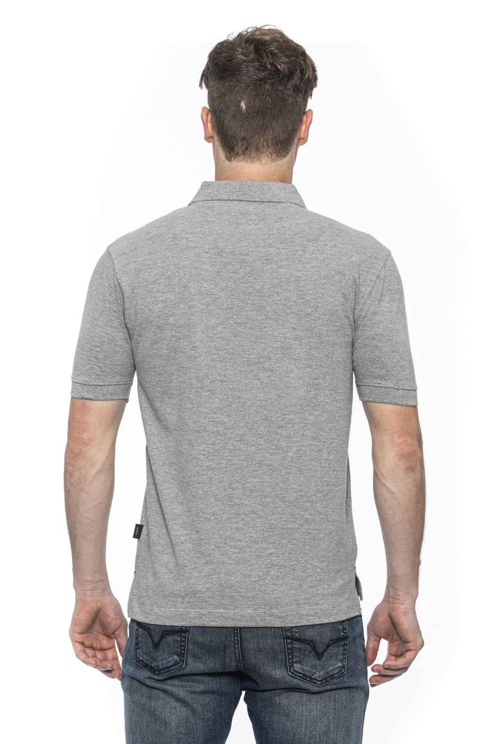 19V69 Italia Polo Hombre Gris RICAMO GRIS