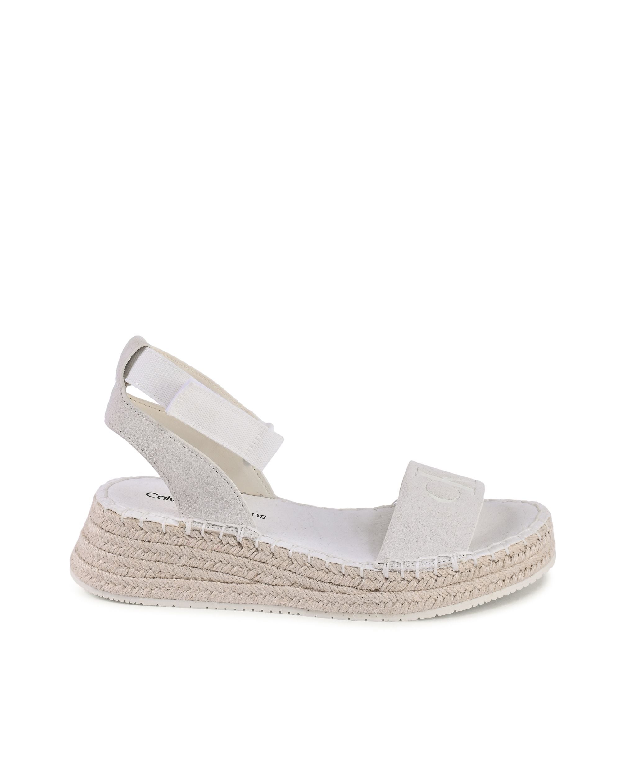 Calvin Klein - Sandalias de cuña para mujer, color beige, YW0YW009770F9