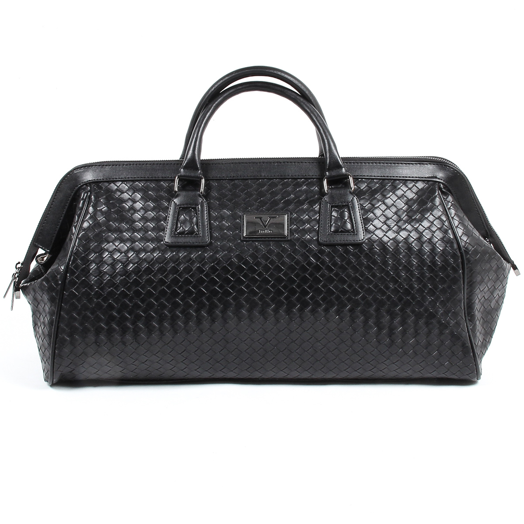 Bolso de mano para hombre V 1969 Italia negro WILLY