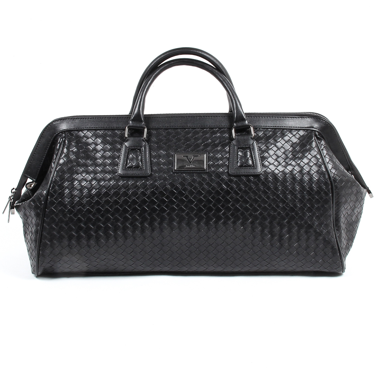 Bolso de mano para hombre V 1969 Italia negro WILLY