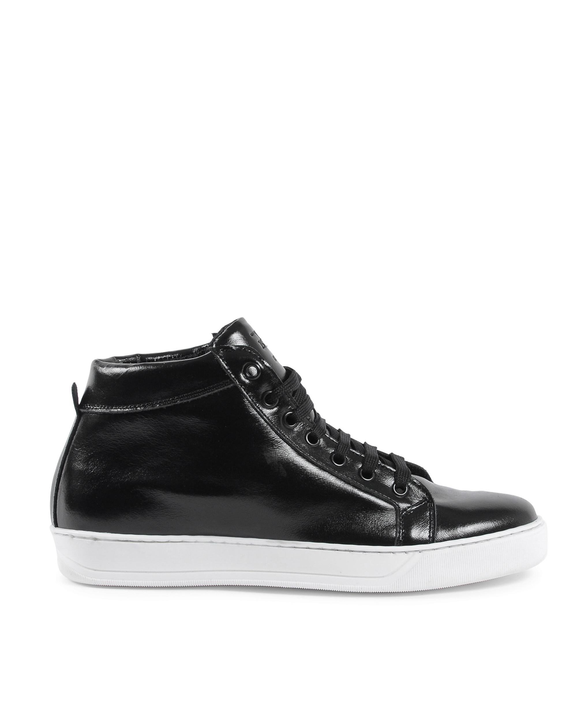 19V69 Italia Mens Sneaker Black White 2130 VITELLO NERO BIANCO