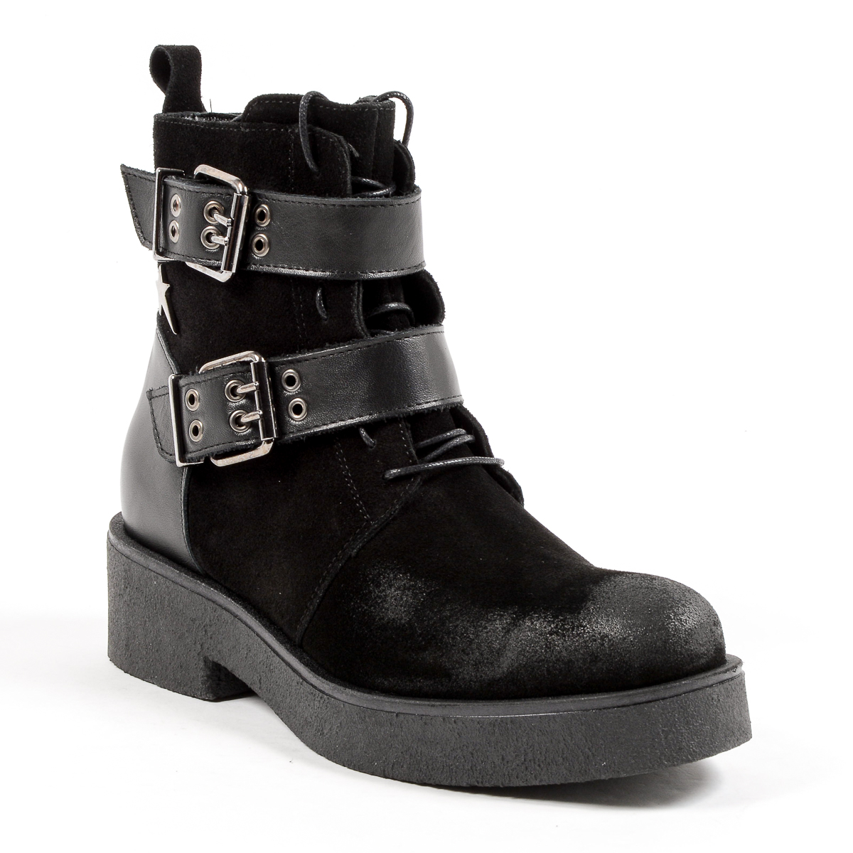 Andrew Charles Womens Ankle Boot Black JOAN