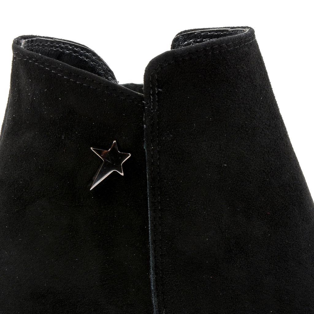 Andrew Charles Womens Heeled Ankle Boot Black SHERYL