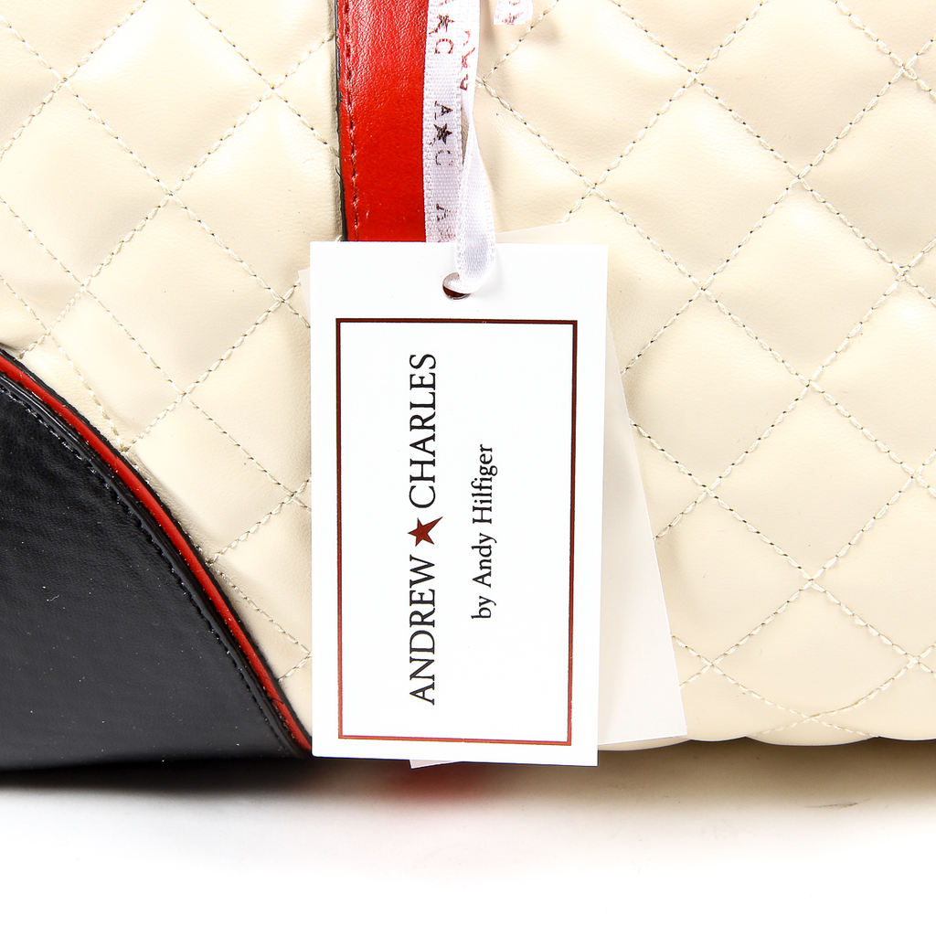 Andrew Charles Womens Handbag Beige ABBIE
