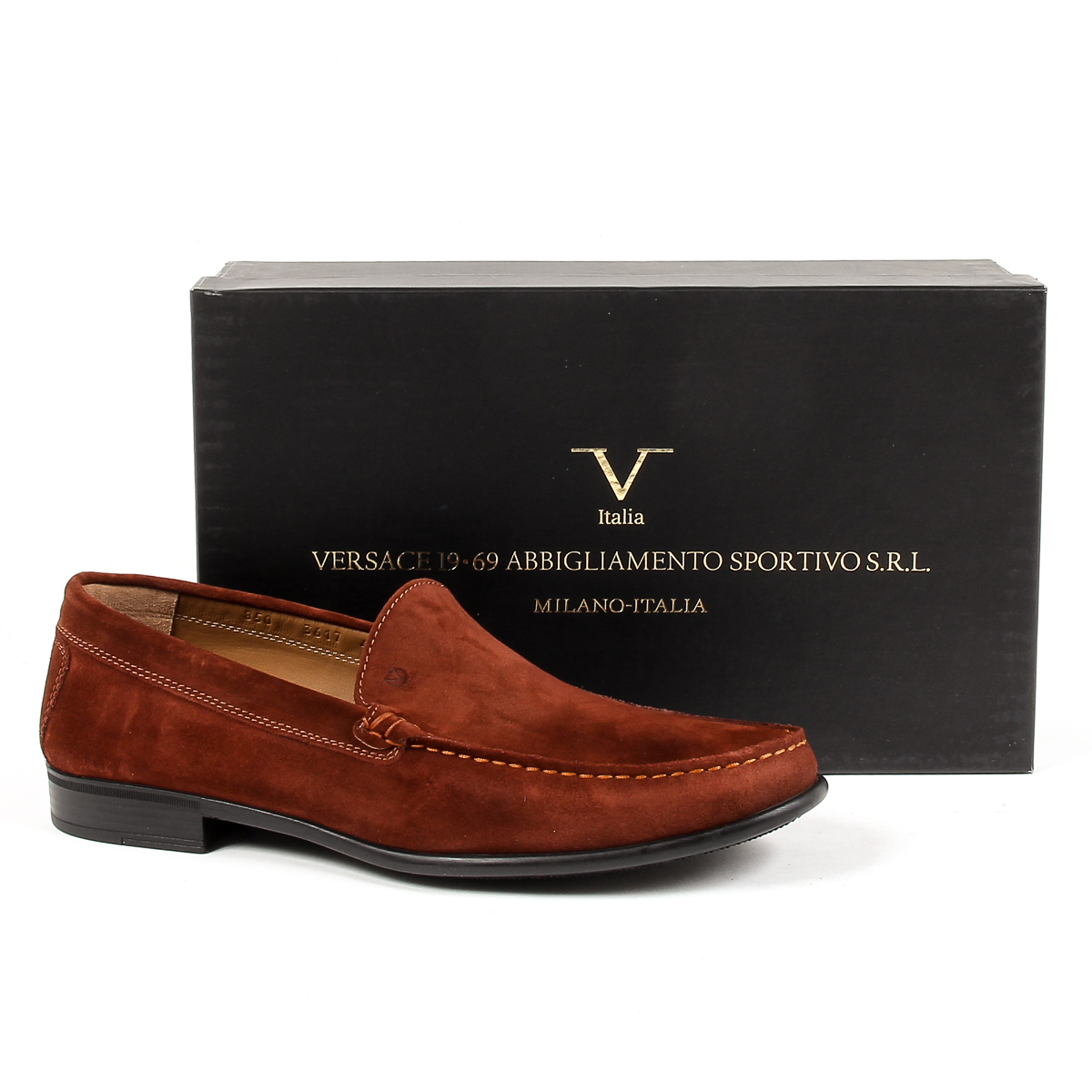 Mocasines V 1969 Italia para hombre, color marrón, STEFAN