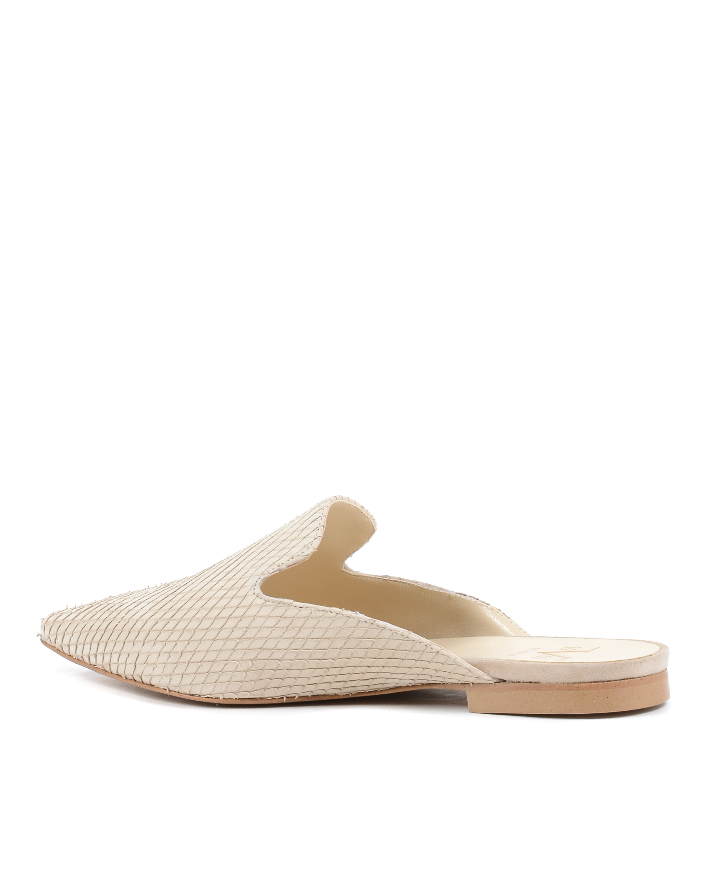 19V69 Italia Sandalias para mujer Beige 4747 SABOT PITONE STAMP BEIGE