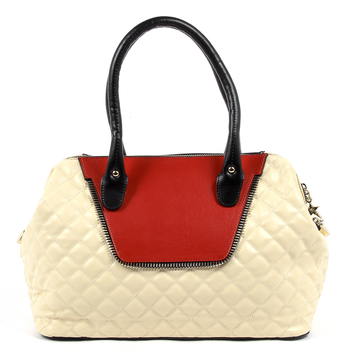 Andrew Charles Womens Handbag Beige DALYA
