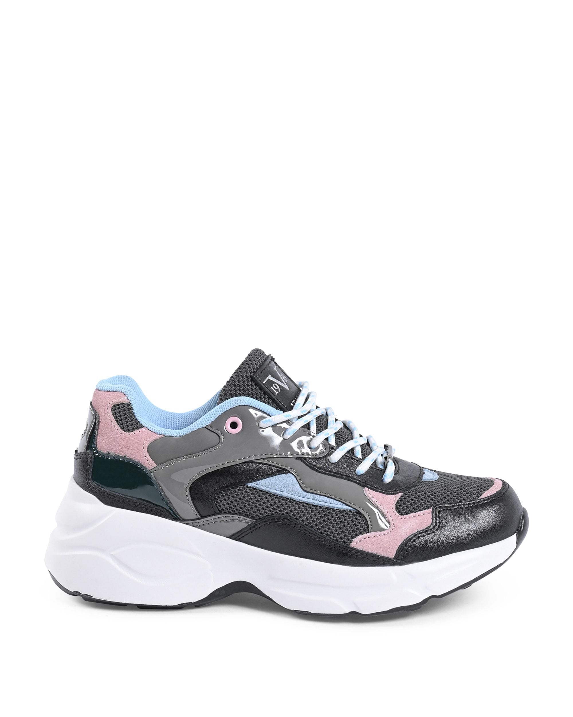 19V69 Italia Zapatillas de mujer Multicolor FI206001 NEGRO MULTICOLOR