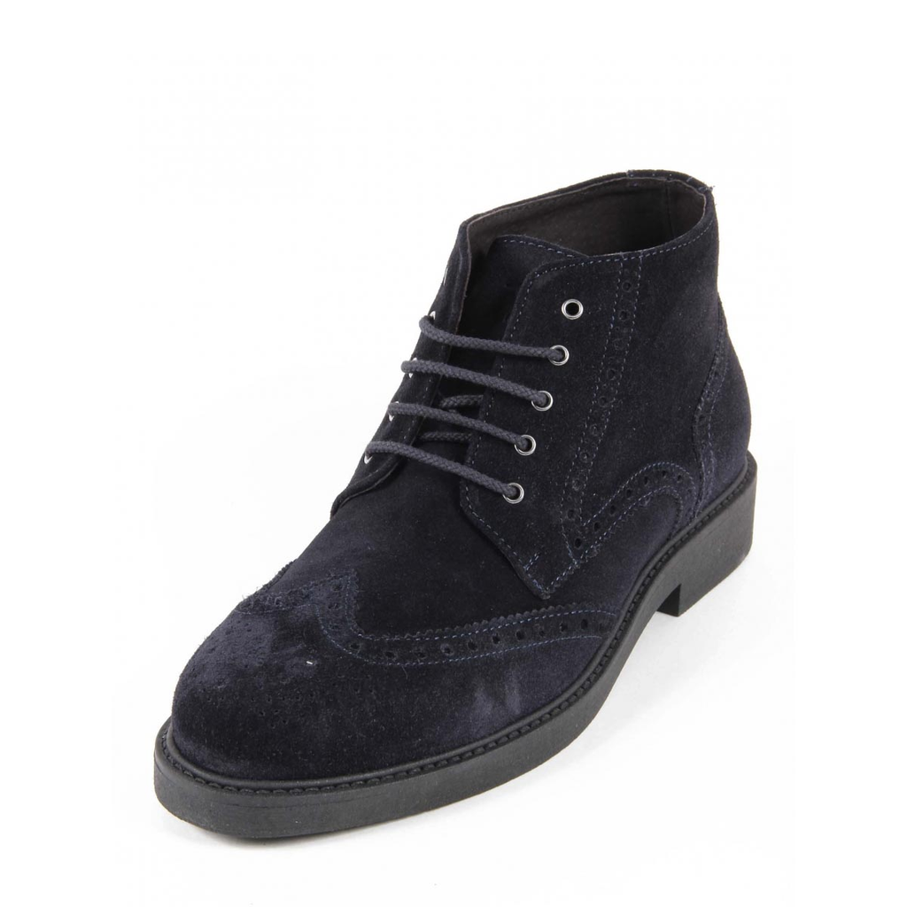 Botín para hombre V 1969 Italia V2660 CAMOSCIO NAVY