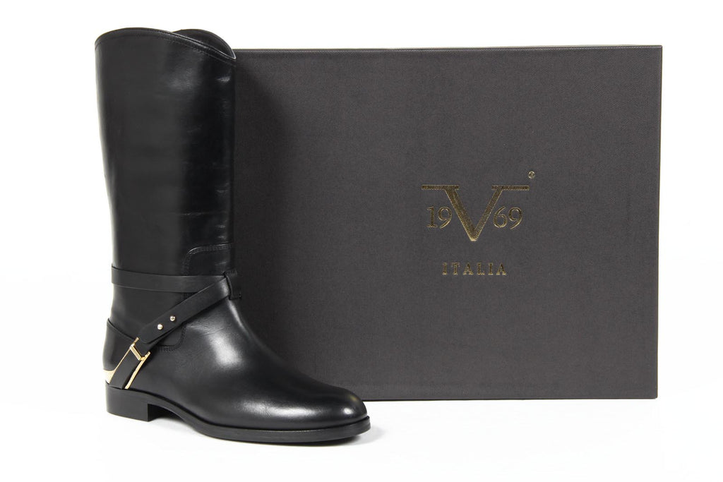 Botas de mujer V 1969 Italia B1493 SILK NERO