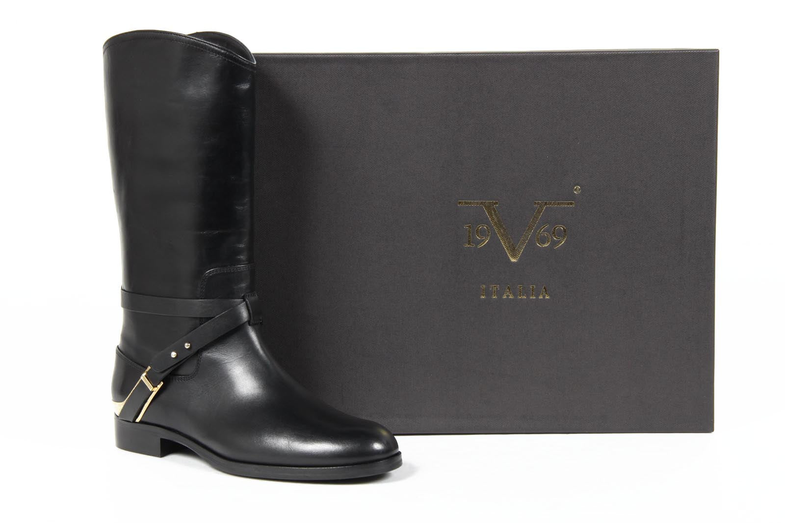 Botas de mujer V 1969 Italia B1493 SILK NERO