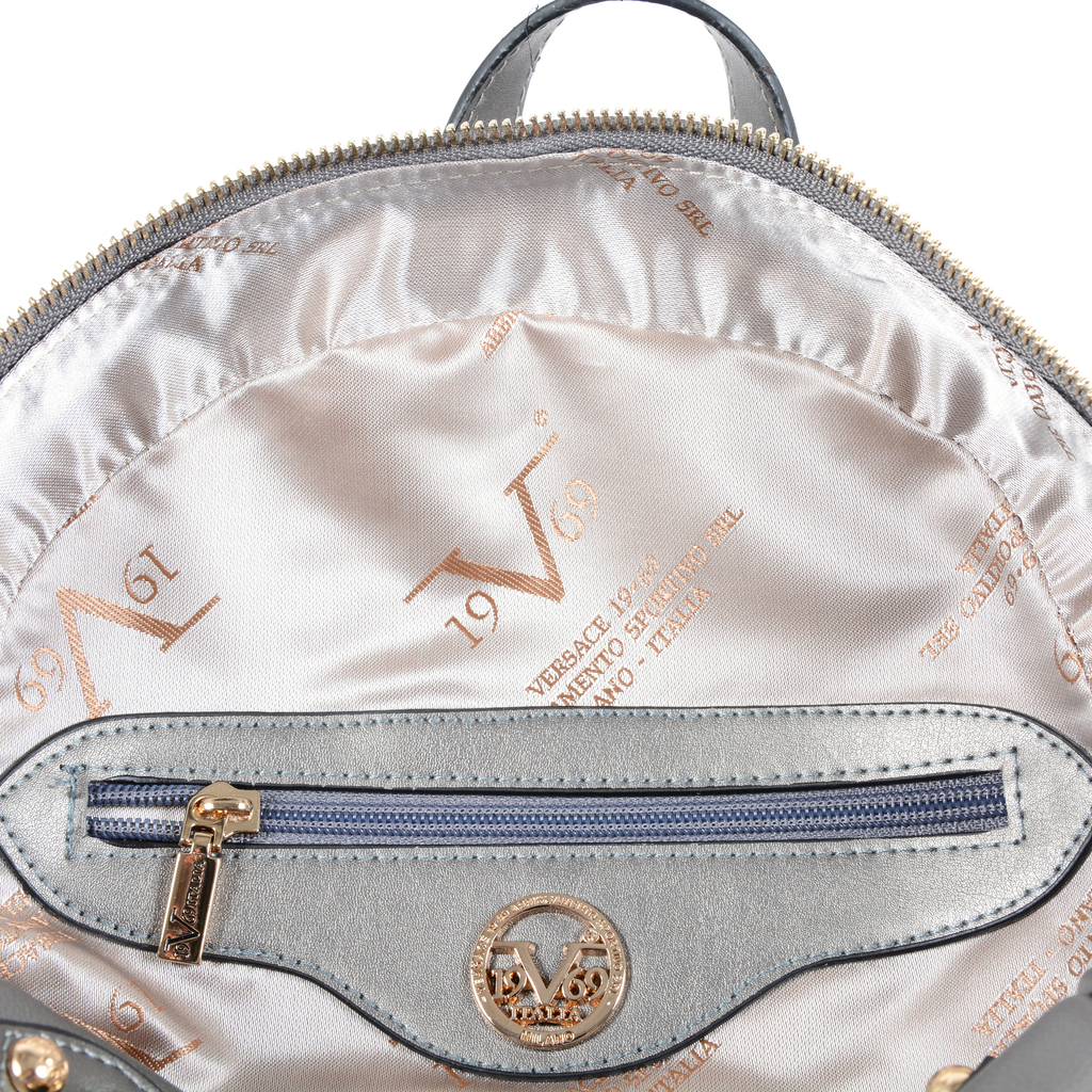V 1969 Italia Womens Backpack Silver SANTORINI