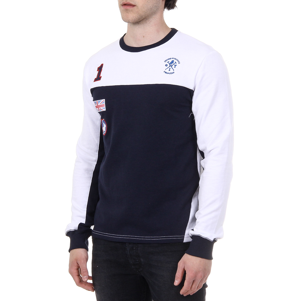 Suéter de hombre Ufford & Suffolk Polo Club de manga larga y cuello redondo