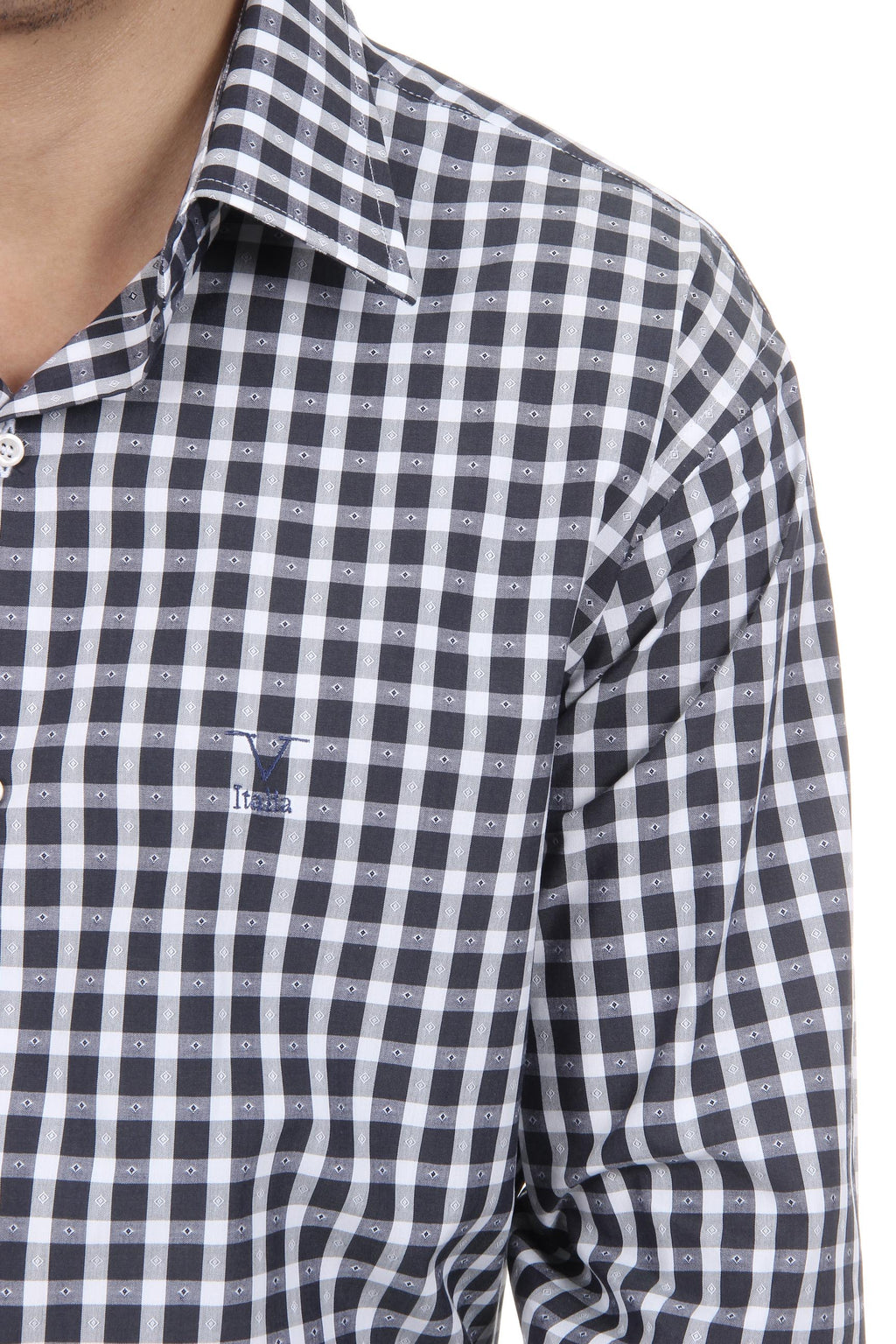 Camisa clásica moderna de corte italiano para hombre V 1969, talla 377, 216