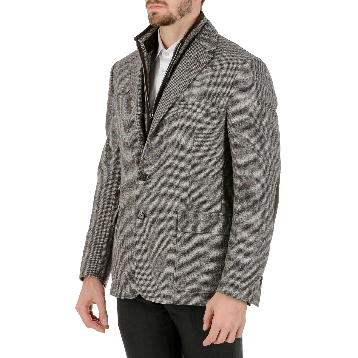 Corneliani Mens Jacket Long Sleeves Grey