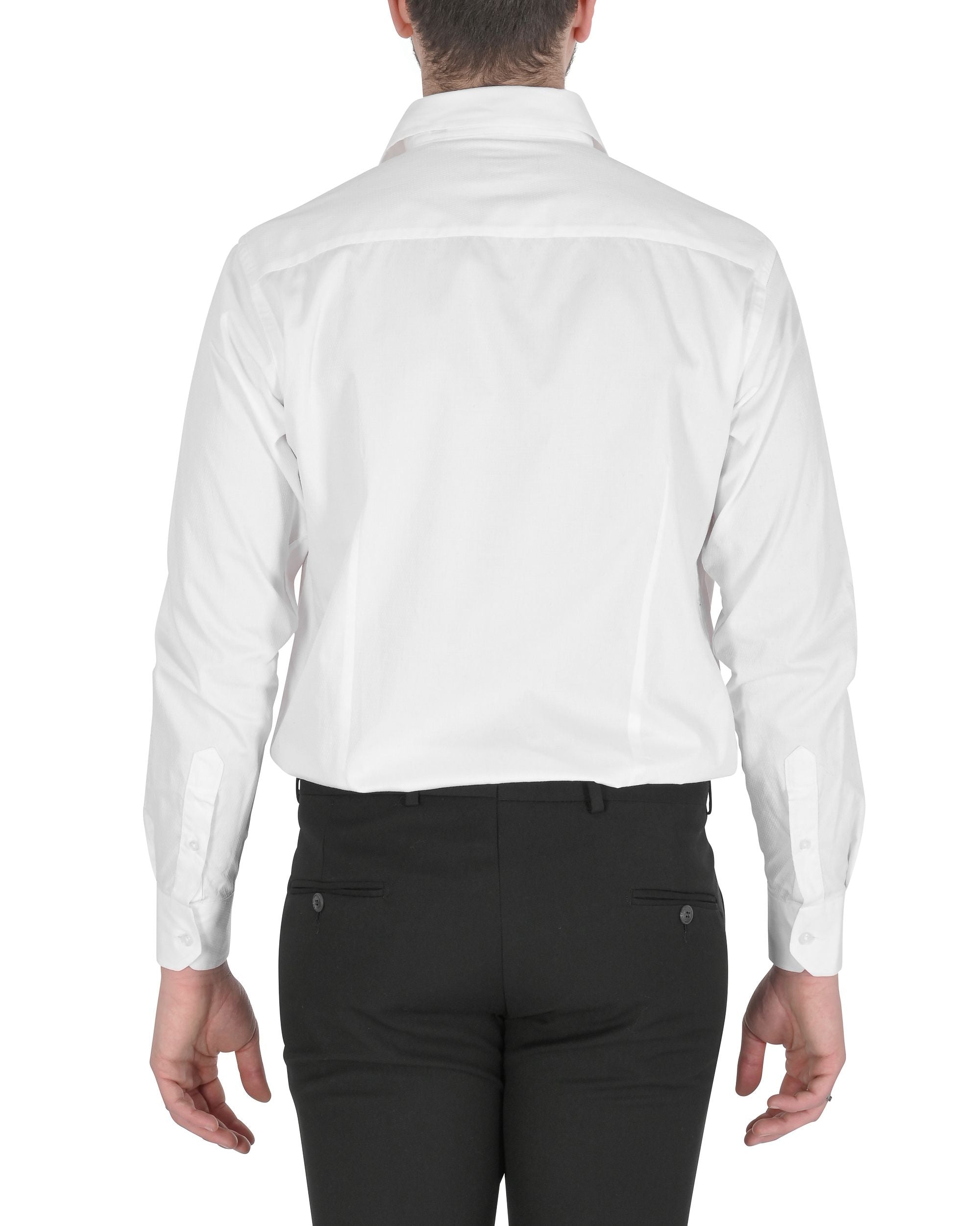 Camisa italiana para hombre 19V69 COOPER BLANCO