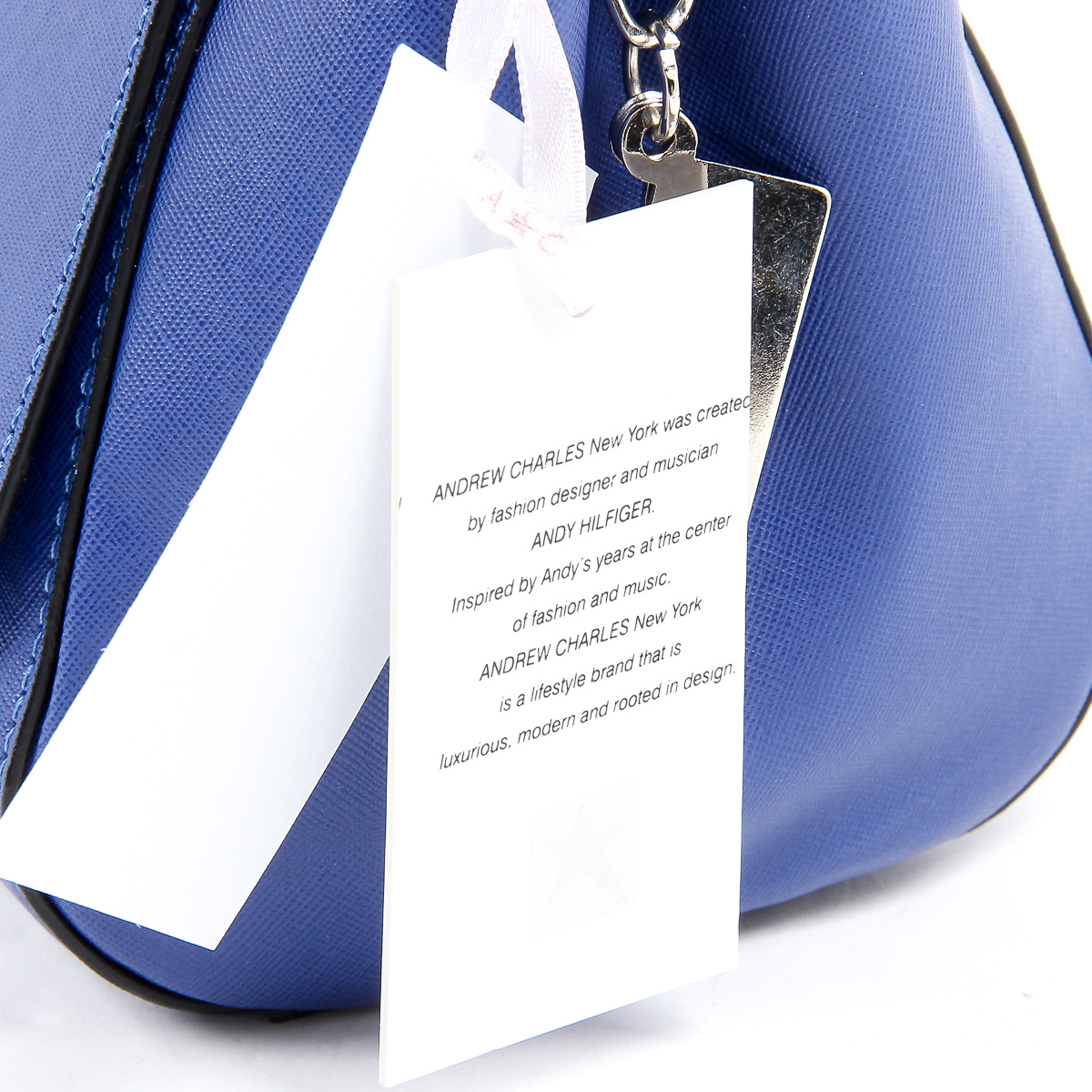 Andrew Charles Womens Handbag Blue VERA