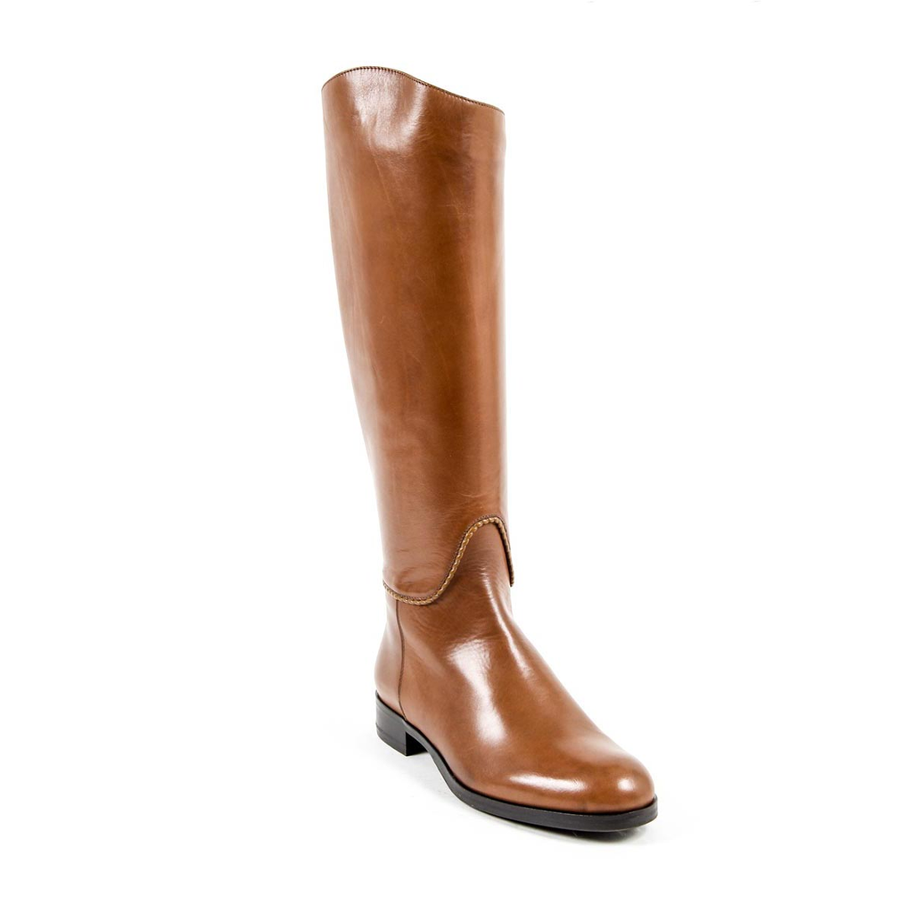 Bota alta mujer V 1969 Italia B2414 SENZA C VITELLO MARRONE