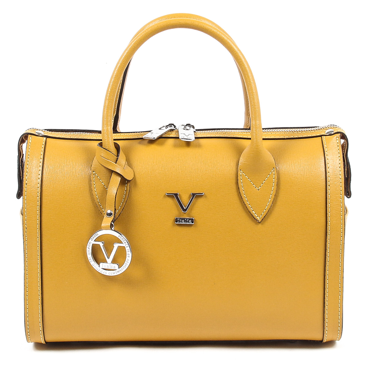 Bolso de mano para mujer V 1969 Italia V014-S SAFFIANO SENAPE V2