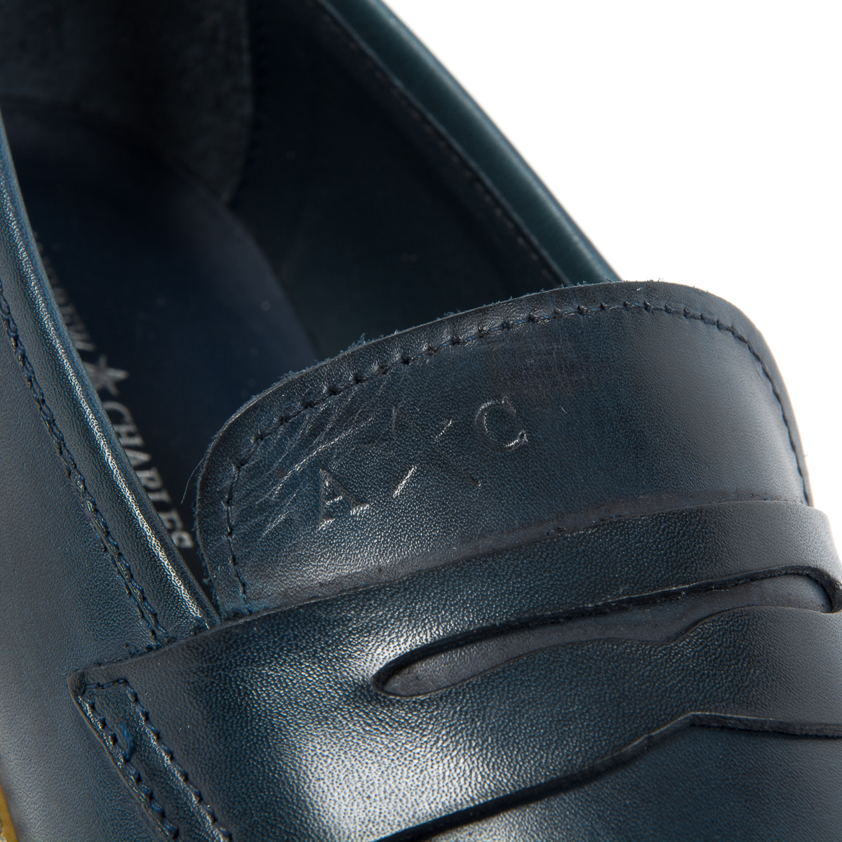 Mocasines Andrew Charles para hombre azul SEAN