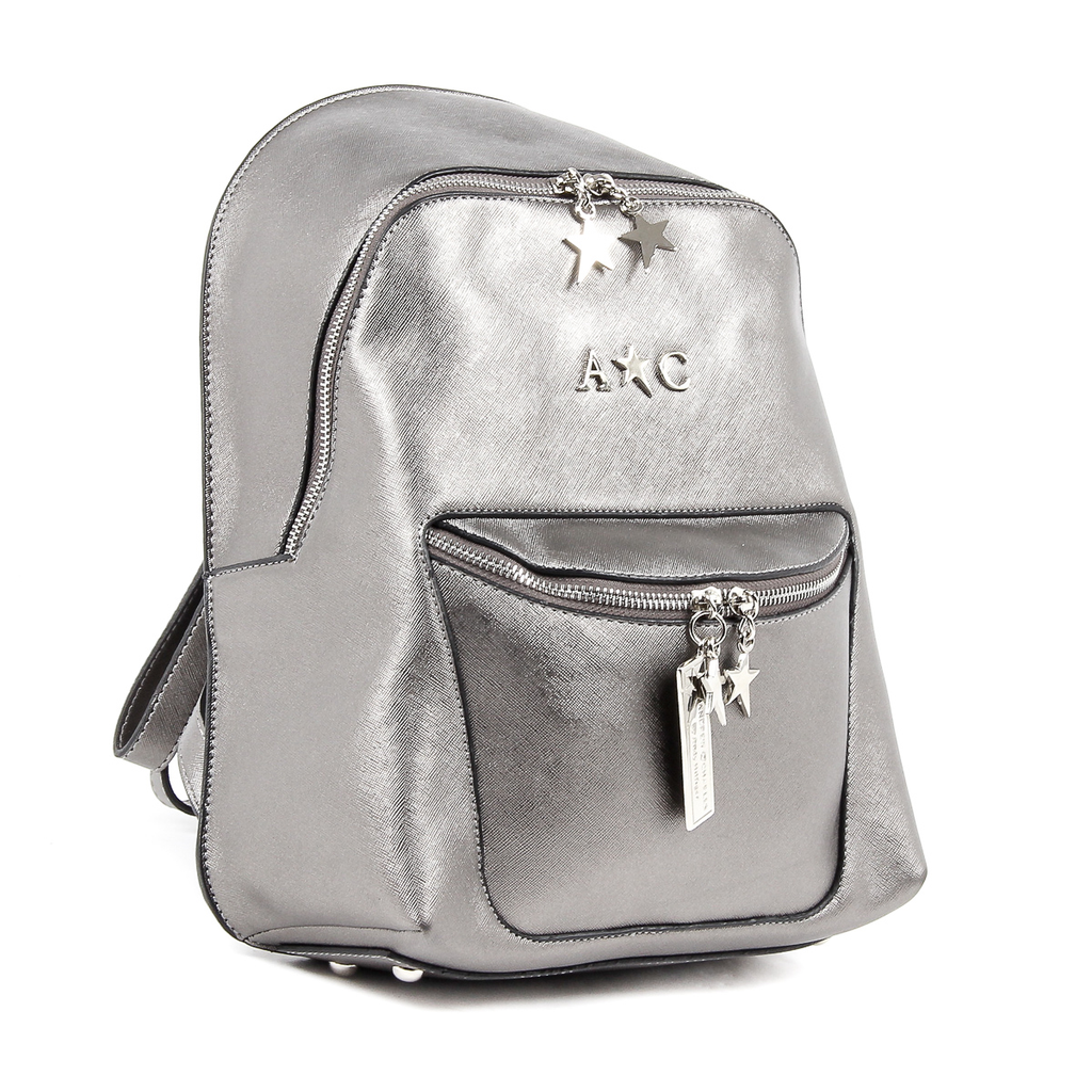 Andrew Charles Womens Backpack Silver NAOMI