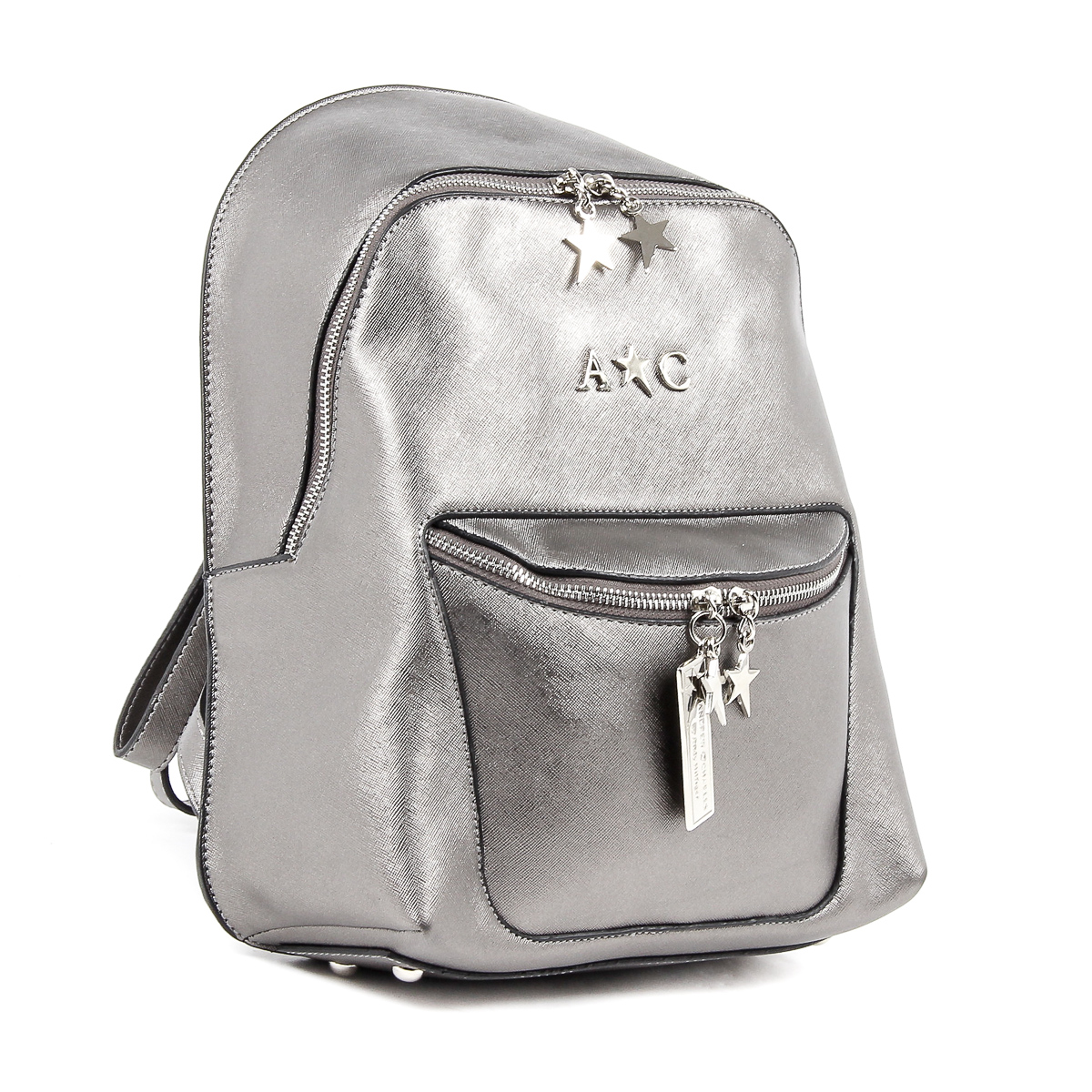 Andrew Charles Womens Backpack Silver NAOMI