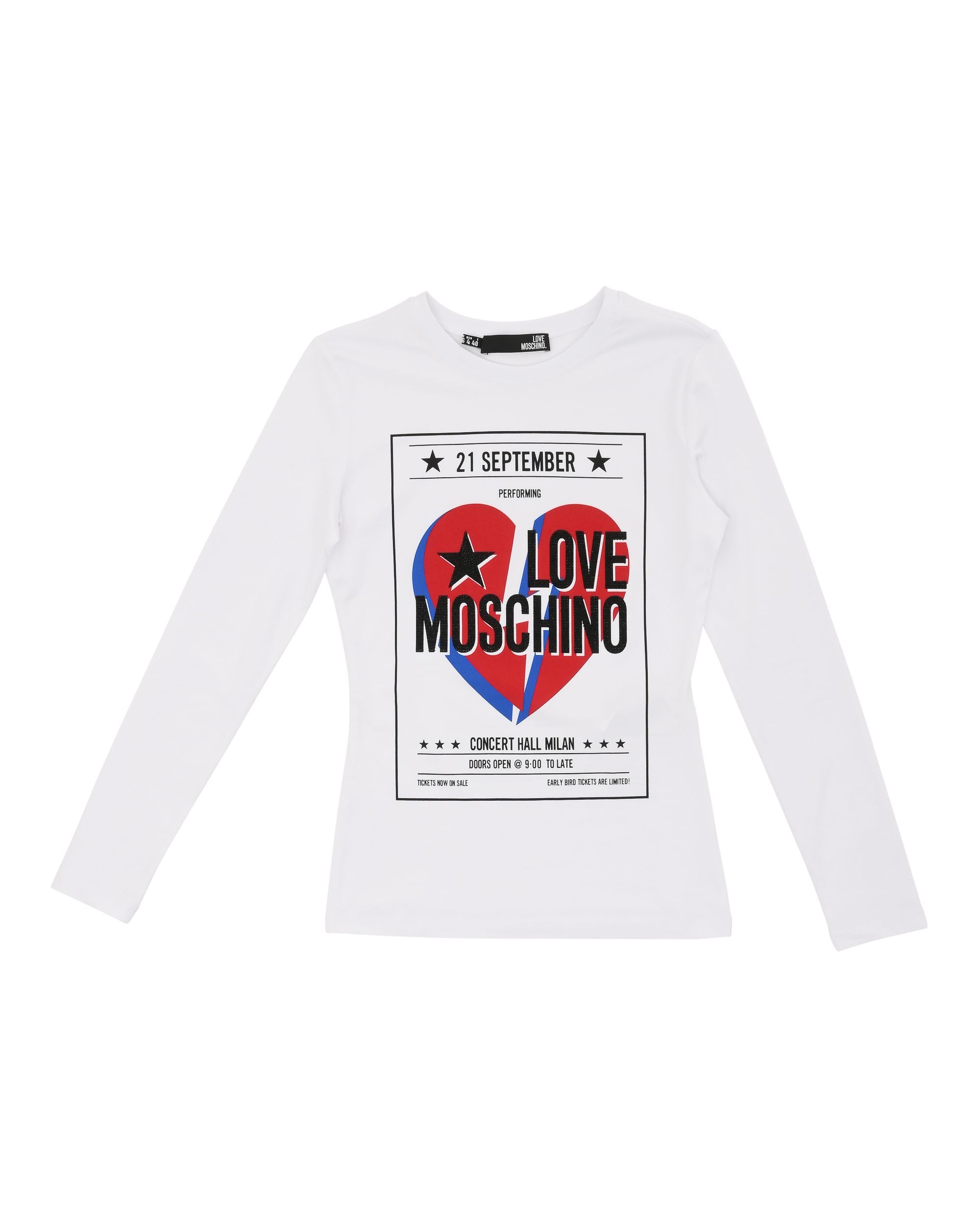 Camiseta Love Moschino para mujer W 4 G52 15 E 1951 A00 BLANCO ÓPTICO