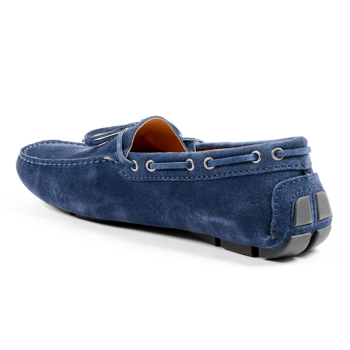 Mocasines V 1969 Italia para hombre, color azul, ADAM