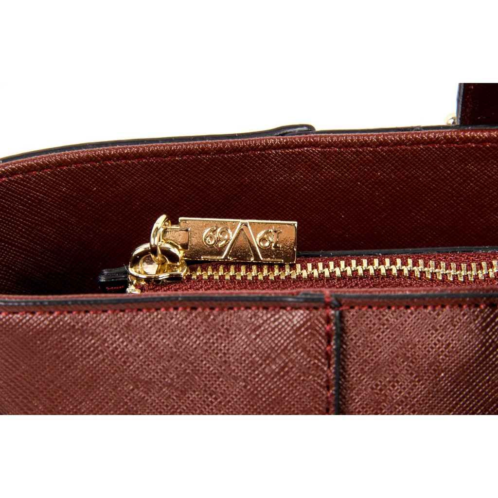 Bolso de mano para mujer V 1969 Italia V1969013 ROJO CLARET