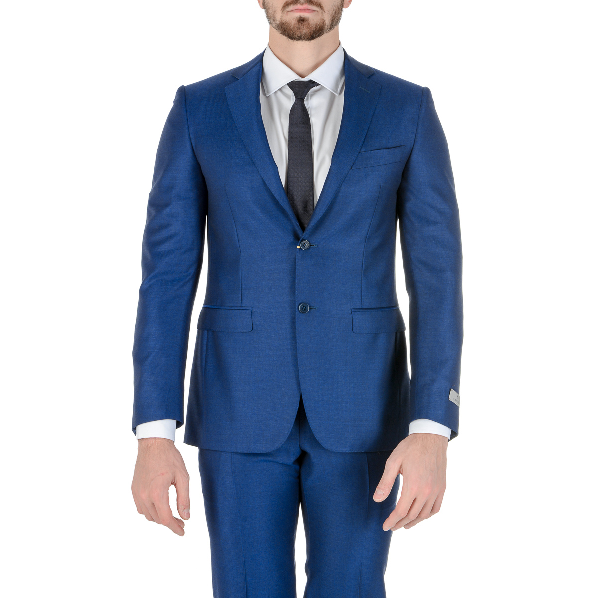 Canali Mens Suit Long Sleeves Blue